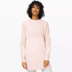Lululemon Restful Intention Sweater. Pink. Size Large